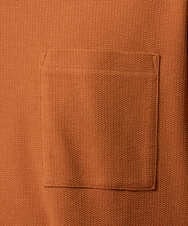 KHKHD58044 a.v.v MEN(アー・ヴェ・ヴェ) ＼ジャケットインにもおすすめ！／ハニカムジャカードクルーネックカットソー【接触冷感/遮熱洗濯機で洗える/イージーケア/毛玉になりにくい】 オレンジ
