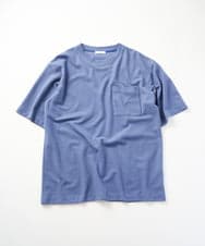 KHKHD58044 a.v.v MEN(アー・ヴェ・ヴェ) ＼ジャケットインにもおすすめ！／ハニカムジャカードクルーネックカットソー【接触冷感/遮熱洗濯機で洗える/イージーケア/毛玉になりにくい】 オレンジ