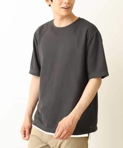 KHKHP72039 a.v.v MEN 【S-XXL/2SET】ライトアゼダブルフェイスレイヤードカットソー