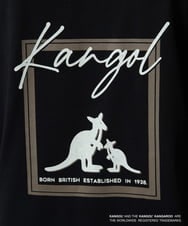 KHKJA19059 a.v.v MEN(アー・ヴェ・ヴェ) KANGOLスクエアプリントロングシルエットカットソー ブラック