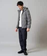 KHKJA73044 a.v.v MEN(アー・ヴェ・ヴェ) 【ジャケット映え】針抜きジャカードＶネックＴシャツ【洗濯機で洗える/毛玉になりにくい】通勤/ビジネス/ジャケット〈ON/OFF SERIES〉 ブラック