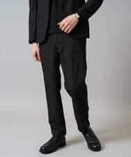 KHKJA73044 a.v.v MEN(アー・ヴェ・ヴェ) 【ジャケット映え】針抜きジャカードＶネックＴシャツ【洗濯機で洗える/毛玉になりにくい】通勤/ビジネス/ジャケット〈ON/OFF SERIES〉 ブラック