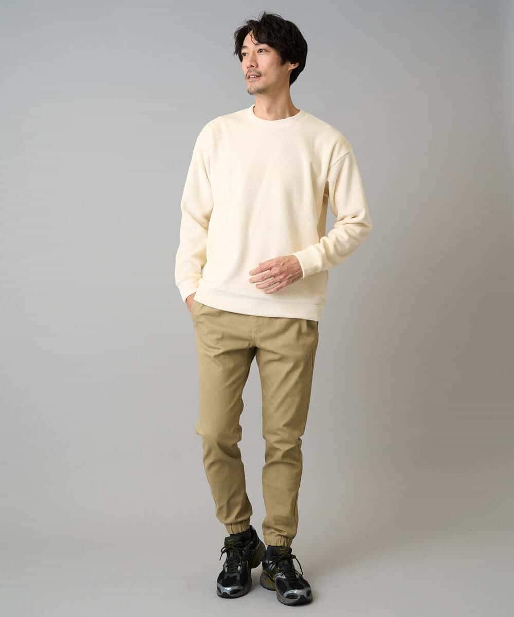 KHKLA41059 a.v.v MEN(アー・ヴェ・ヴェ) 【洗濯機で洗える】カットコーデュロイプルオーバー ダークグレー