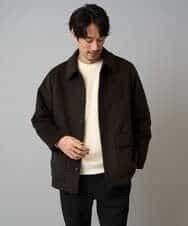 KHKLA41059 a.v.v MEN(アー・ヴェ・ヴェ) 【洗濯機で洗える】カットコーデュロイプルオーバー ダークグレー