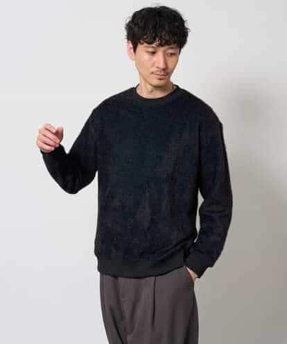 KHKLD45054 a.v.v MEN 【イージーケア/洗濯機で洗える/毛玉になりにくい】シャギーシャークワイドシルエットプルオーバー