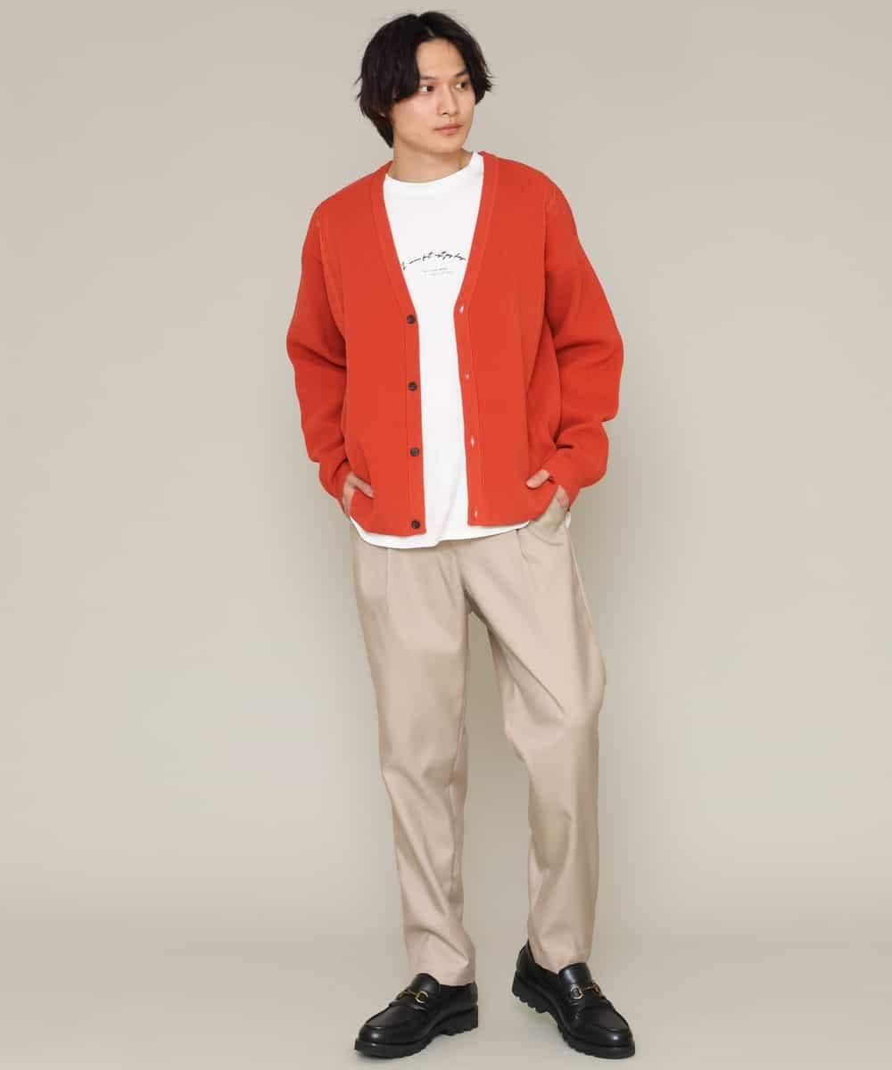 KHLES03059 a.v.v MEN(アー・ヴェ・ヴェ) アーバンタックパンツ ベージュ
