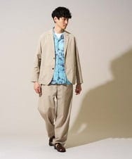 KHLFD17064 a.v.v MEN(アー・ヴェ・ヴェ) 秋のカジュアルジャケットスタイルにぜひ【イージーケア/洗濯機で洗える/毛玉になりにくい/ストレッチ】春夏リライト ワイドシルエットイージーパンツ ダークグレー