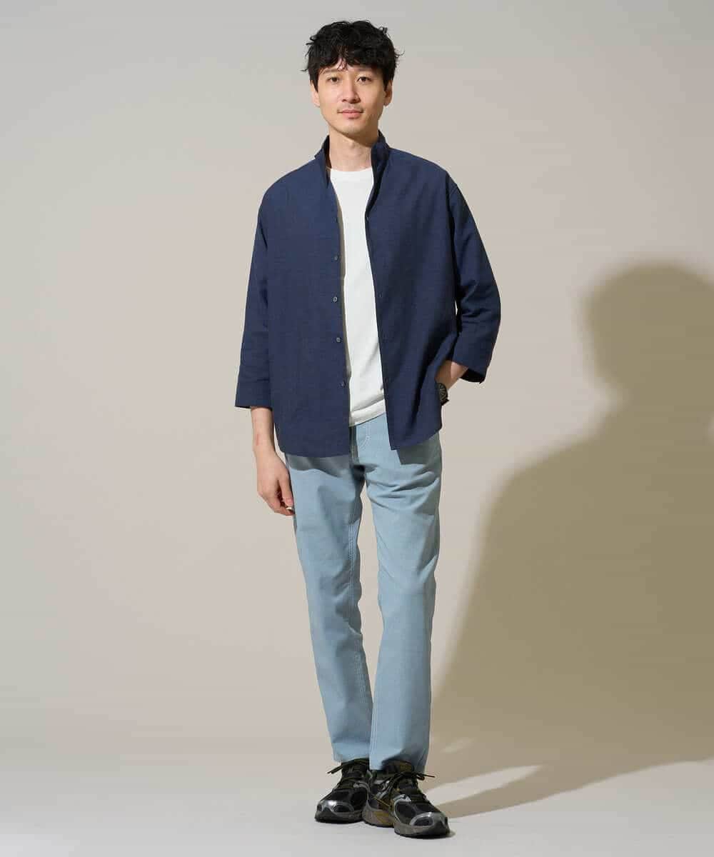 KHLGD11059 a.v.v MEN(アー・ヴェ・ヴェ) 【累計3万枚販売】ストレッチコードレーン５ポケット SOUKAIベーシックアンクルパンツ【接触冷感/速乾/軽撥水/ストレッチ/イージーケア/洗濯機で洗える/毛玉になりにくい】 ブラック
