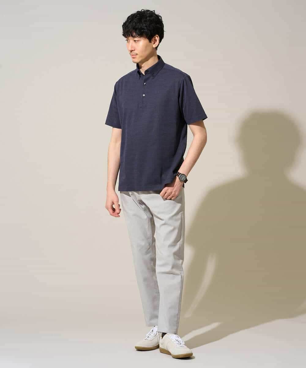 KHLGD11059 a.v.v MEN(アー・ヴェ・ヴェ) 【累計3万枚販売】ストレッチコードレーン５ポケット SOUKAIベーシックアンクルパンツ【接触冷感/速乾/軽撥水/ストレッチ/イージーケア/洗濯機で洗える/毛玉になりにくい】 ブラック