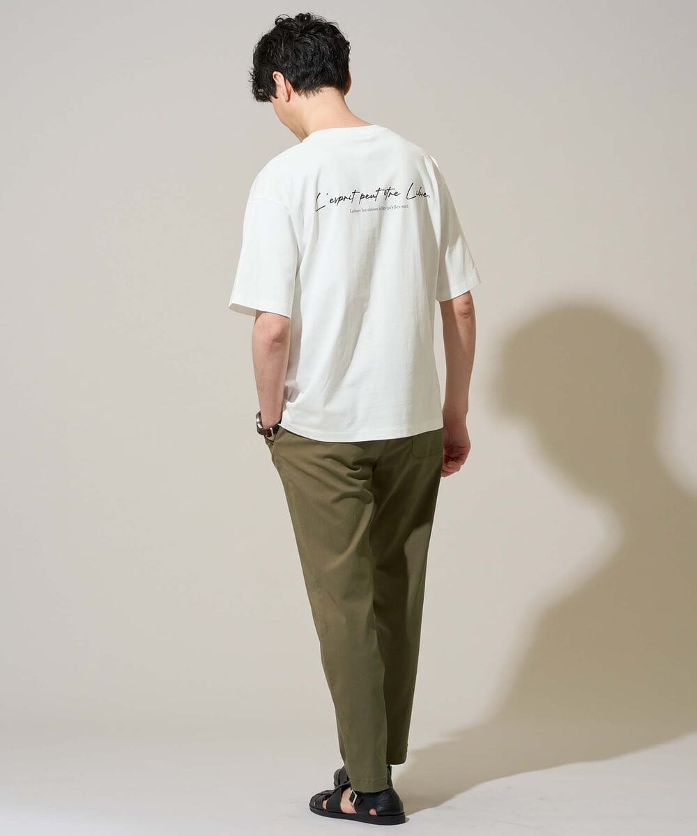 KHLGD37054 a.v.v MEN(アー・ヴェ・ヴェ) 人気のベーシック【 WEB限定 】スーパーストレッチ セミワイドパンツ（シーズンレス） カーキ