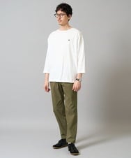 KHLGD37054 a.v.v MEN(アー・ヴェ・ヴェ) 人気のベーシック【 WEB限定 】スーパーストレッチ セミワイドパンツ（シーズンレス） カーキ