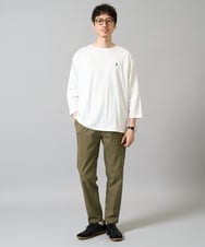 KHLGD37054 a.v.v MEN(アー・ヴェ・ヴェ) 人気のベーシック【 WEB限定 】スーパーストレッチ セミワイドパンツ（シーズンレス） カーキ