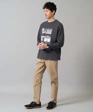 KHLGD37054 a.v.v MEN(アー・ヴェ・ヴェ) 人気のベーシック【 WEB限定 】スーパーストレッチ セミワイドパンツ（シーズンレス） ベージュ