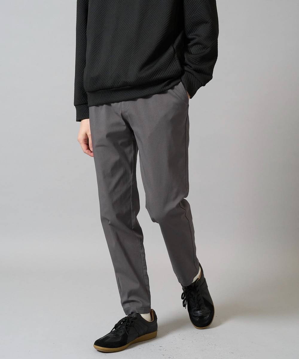 KHLGD37054 a.v.v MEN(アー・ヴェ・ヴェ) 人気のベーシック【 WEB限定 】スーパーストレッチ セミワイドパンツ（シーズンレス） グレー