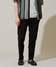 KHLGD37054 a.v.v MEN(アー・ヴェ・ヴェ) 人気のベーシック【 WEB限定 】スーパーストレッチ セミワイドパンツ（シーズンレス） ブラック