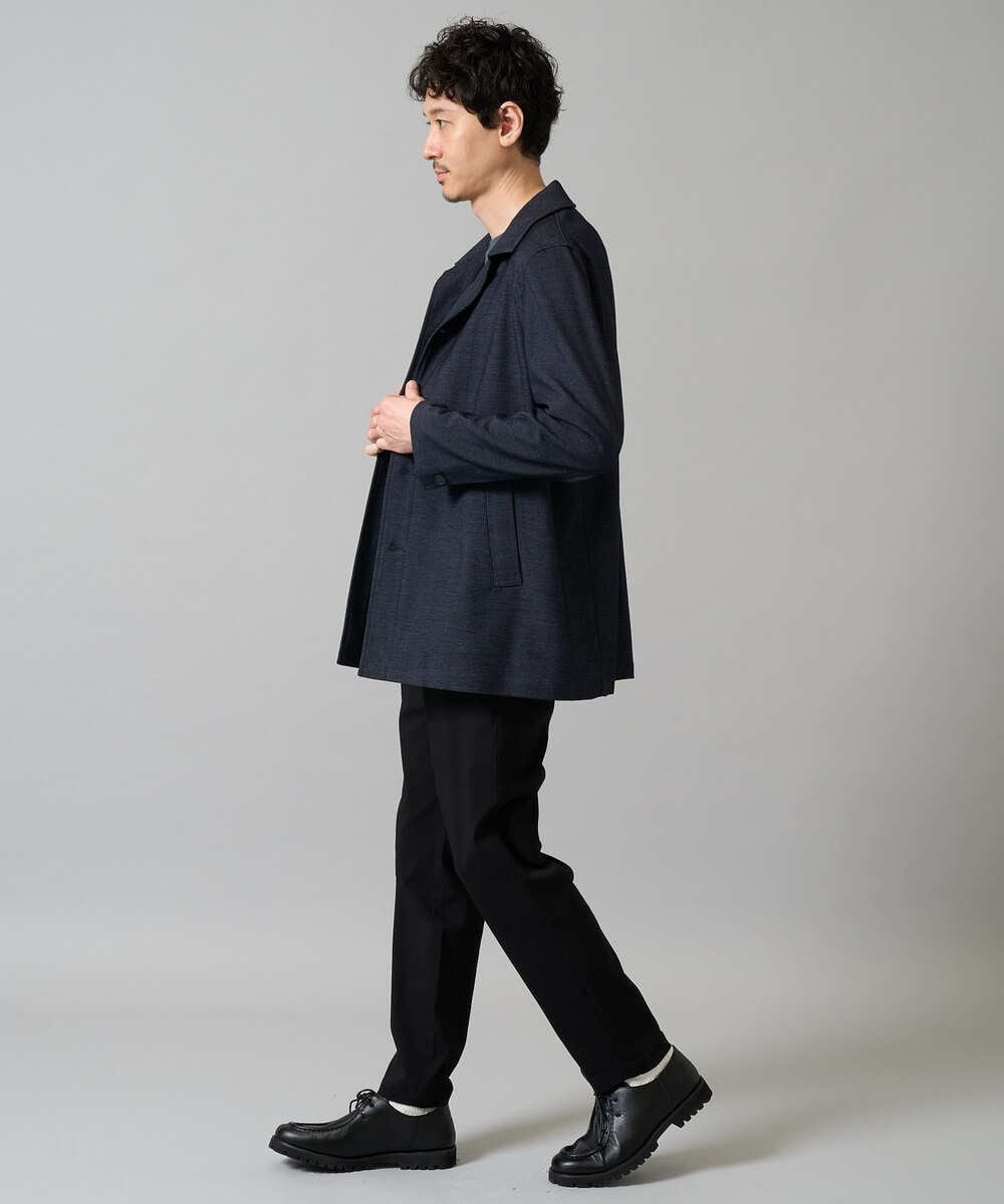 KHLGD37054 a.v.v MEN(アー・ヴェ・ヴェ) 人気のベーシック【 WEB限定 】スーパーストレッチ セミワイドパンツ（シーズンレス） ブラック