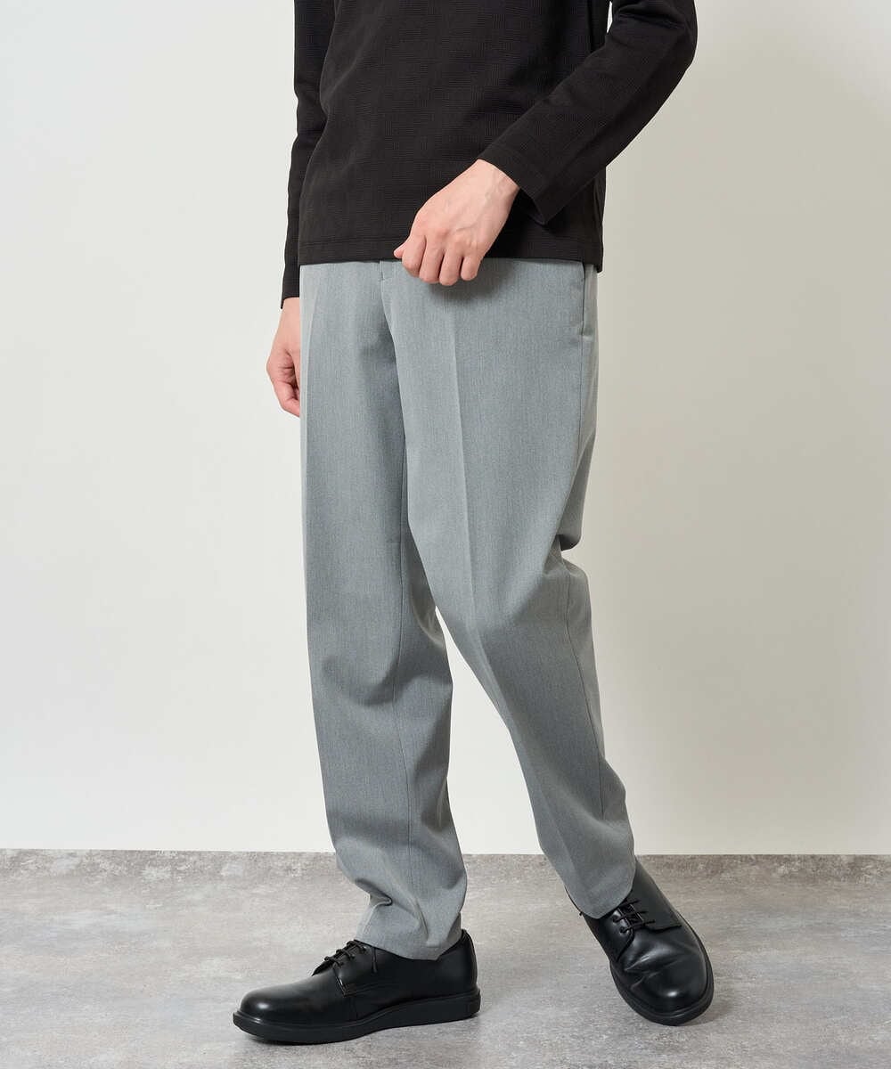 KHLJD51069 a.v.v MEN(アー・ヴェ・ヴェ) 【イージーケア/洗濯機で洗える/4WAYストレッチ】4WAYツイルストレッチスラックス グレー