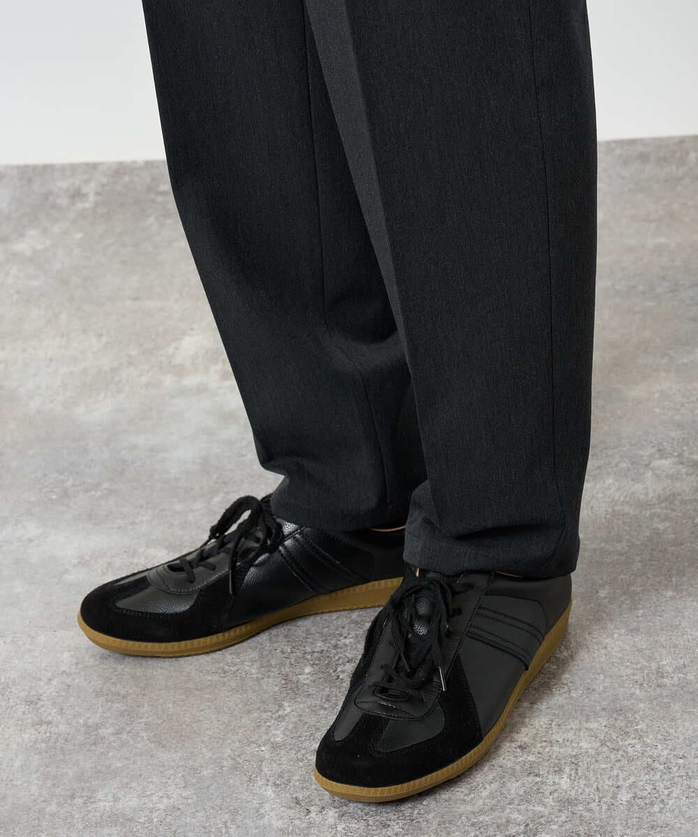 KHLJD51069 a.v.v MEN(アー・ヴェ・ヴェ) 【イージーケア/洗濯機で洗える/4WAYストレッチ】4WAYツイルストレッチスラックス ダークグレー
