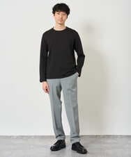 KHLJD51069 a.v.v MEN(アー・ヴェ・ヴェ) 【イージーケア/洗濯機で洗える/4WAYストレッチ】4WAYツイルストレッチスラックス ダークグレー