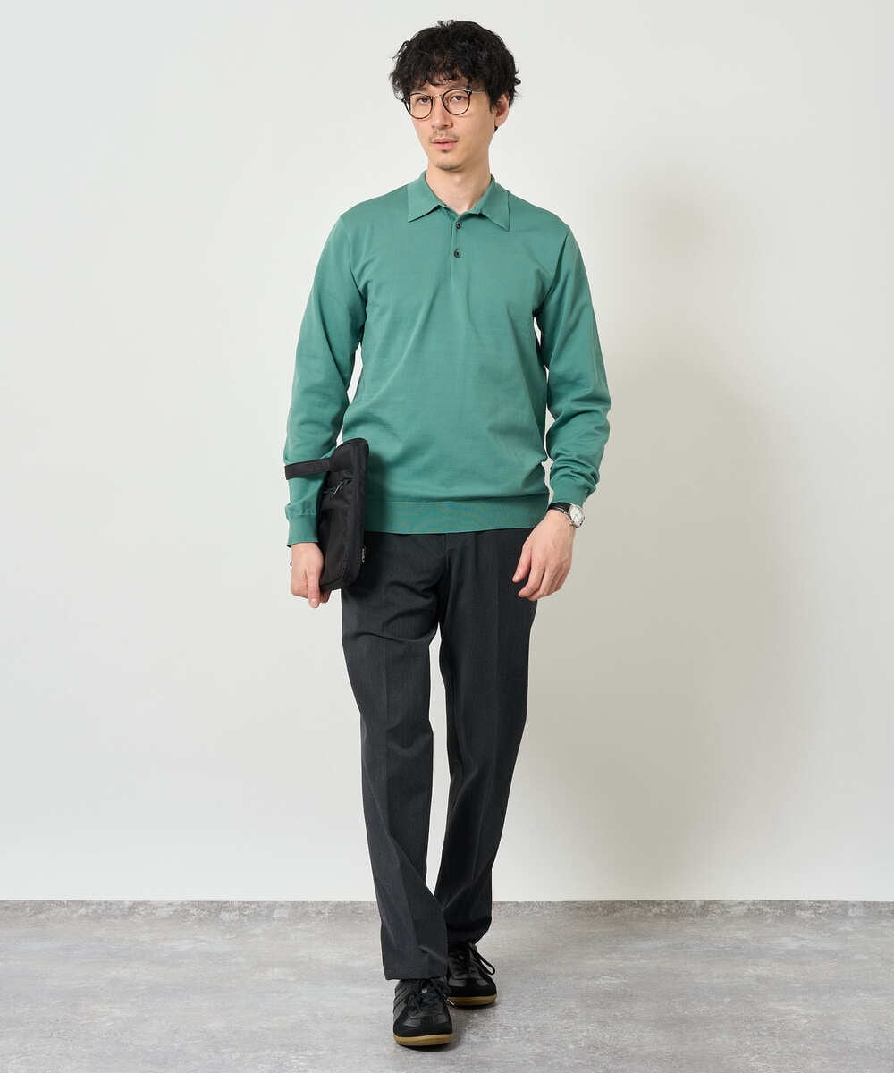 KHLJD51069 a.v.v MEN(アー・ヴェ・ヴェ) 【イージーケア/洗濯機で洗える/4WAYストレッチ】4WAYツイルストレッチスラックス ダークグレー