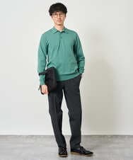 KHLJD51069 a.v.v MEN(アー・ヴェ・ヴェ) 【イージーケア/洗濯機で洗える/4WAYストレッチ】4WAYツイルストレッチスラックス ダークグレー