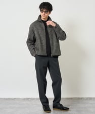 KHLJD51069 a.v.v MEN(アー・ヴェ・ヴェ) 【イージーケア/洗濯機で洗える/4WAYストレッチ】4WAYツイルストレッチスラックス ダークグレー