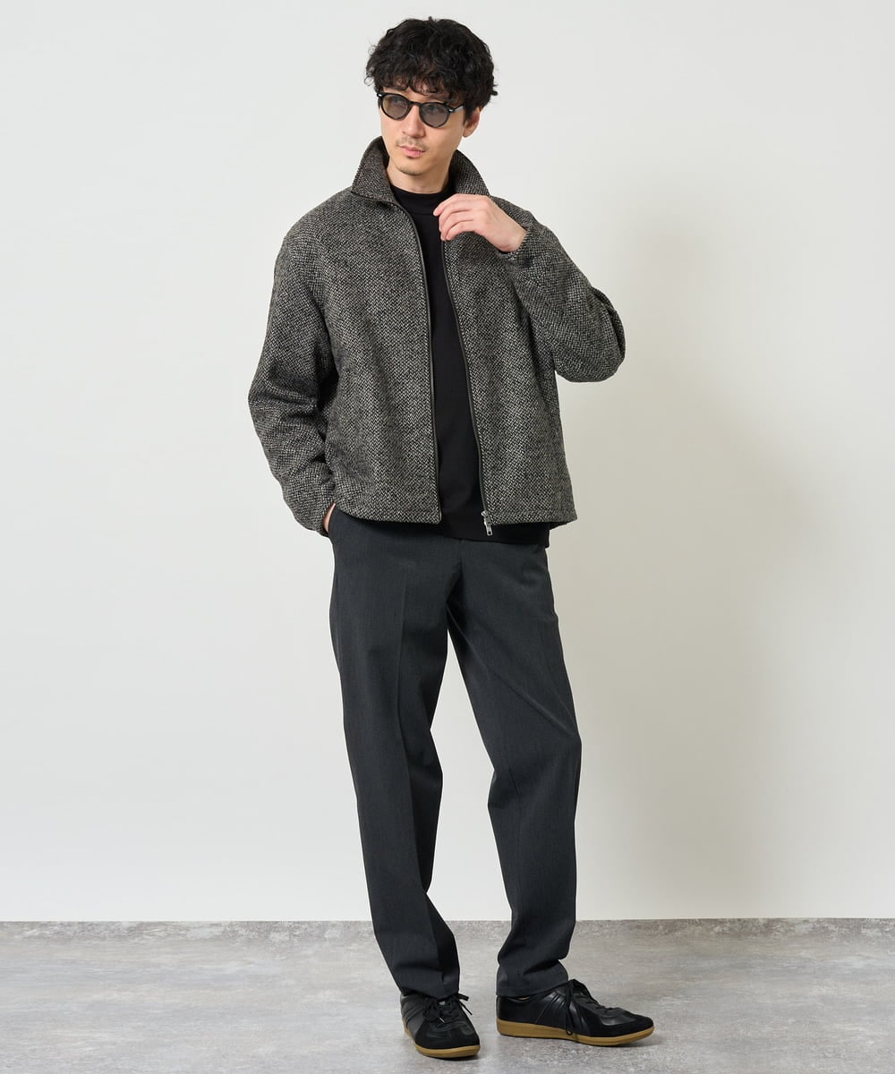 KHLJD51069 a.v.v MEN(アー・ヴェ・ヴェ) 【イージーケア/洗濯機で洗える/4WAYストレッチ】4WAYツイルストレッチスラックス ダークグレー
