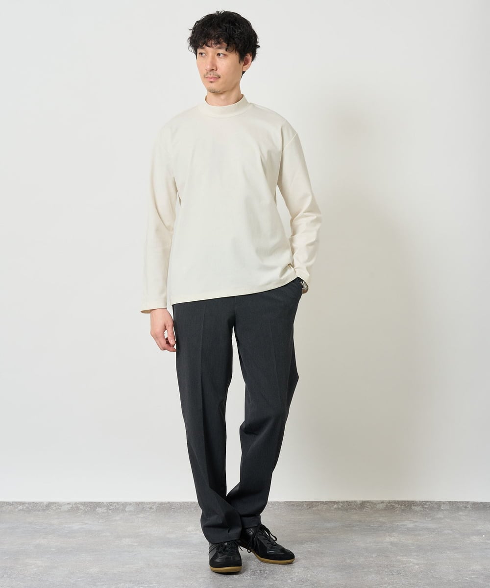 KHLJD51069 a.v.v MEN(アー・ヴェ・ヴェ) 【イージーケア/洗濯機で洗える/4WAYストレッチ】4WAYツイルストレッチスラックス ダークグレー