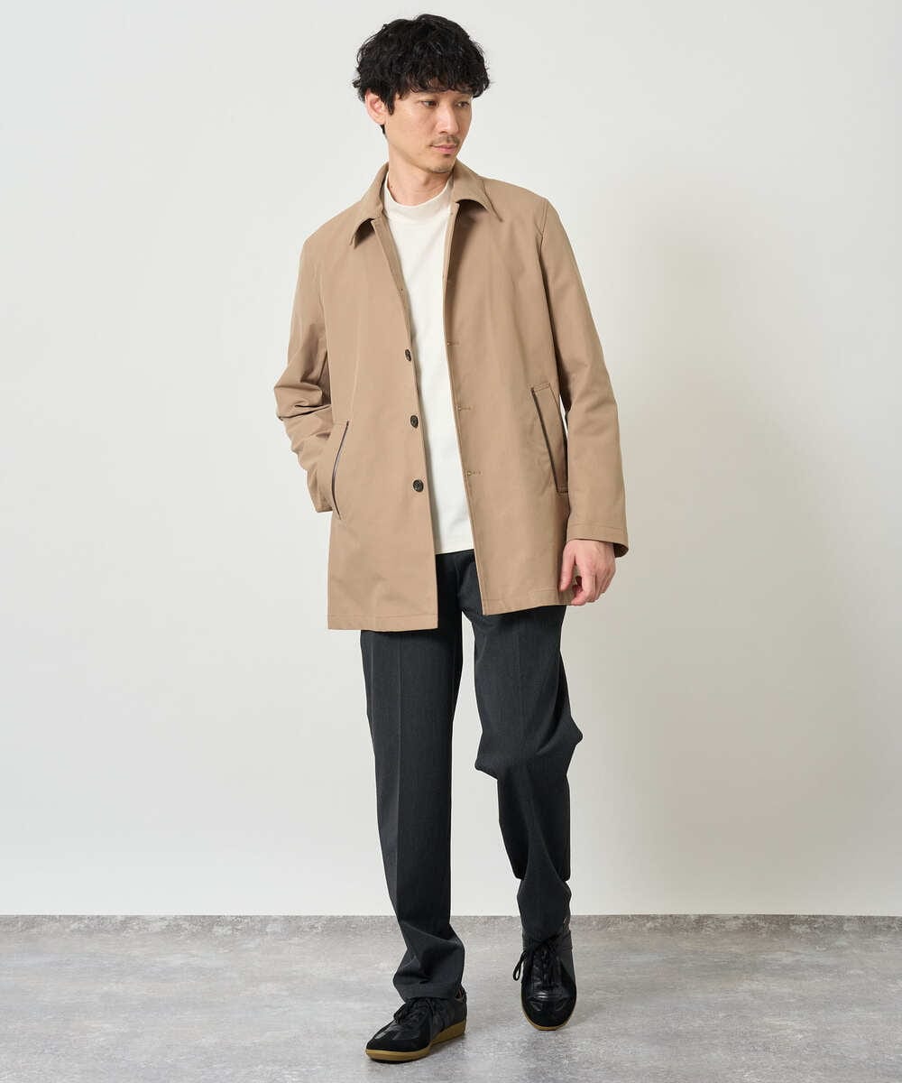 KHLJD51069 a.v.v MEN(アー・ヴェ・ヴェ) 【イージーケア/洗濯機で洗える/4WAYストレッチ】4WAYツイルストレッチスラックス ダークグレー