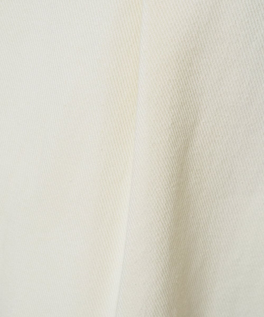 KHLKA15069 a.v.v MEN(アー・ヴェ・ヴェ) 【イージーケア/毛玉になりにくい】ワンタックワイドデニムスラックス【ストレッチ/洗濯機で洗える】 アイボリー