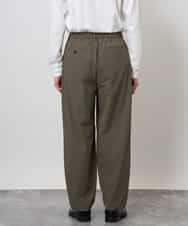 KHLKD08069 a.v.v MEN(アー・ヴェ・ヴェ) 【撥水/ストレッチ/洗濯機で洗える/イージーケア/毛玉になりにくい】ナイロンピケストレッチイージーバルーンパンツ ブラック