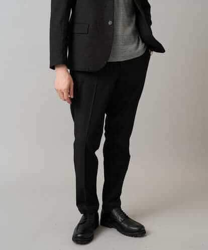KHLLA30064 a.v.v MEN デニムライクストレッチ裏起毛スラックス【イージーケア/洗濯機で洗える】〈ON/OFF SERIES〉