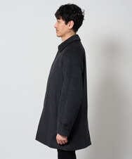 KHUAG09239 a.v.v MEN(アー・ヴェ・ヴェ) ライトビーバーステンカラーコート ブラック