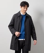KHUAG30199 a.v.v MEN(アー・ヴェ・ヴェ) 【 830FPダウン / 軽量/  撥水 / 防風 】ライトスカイダウンステンカラーコート ブラック