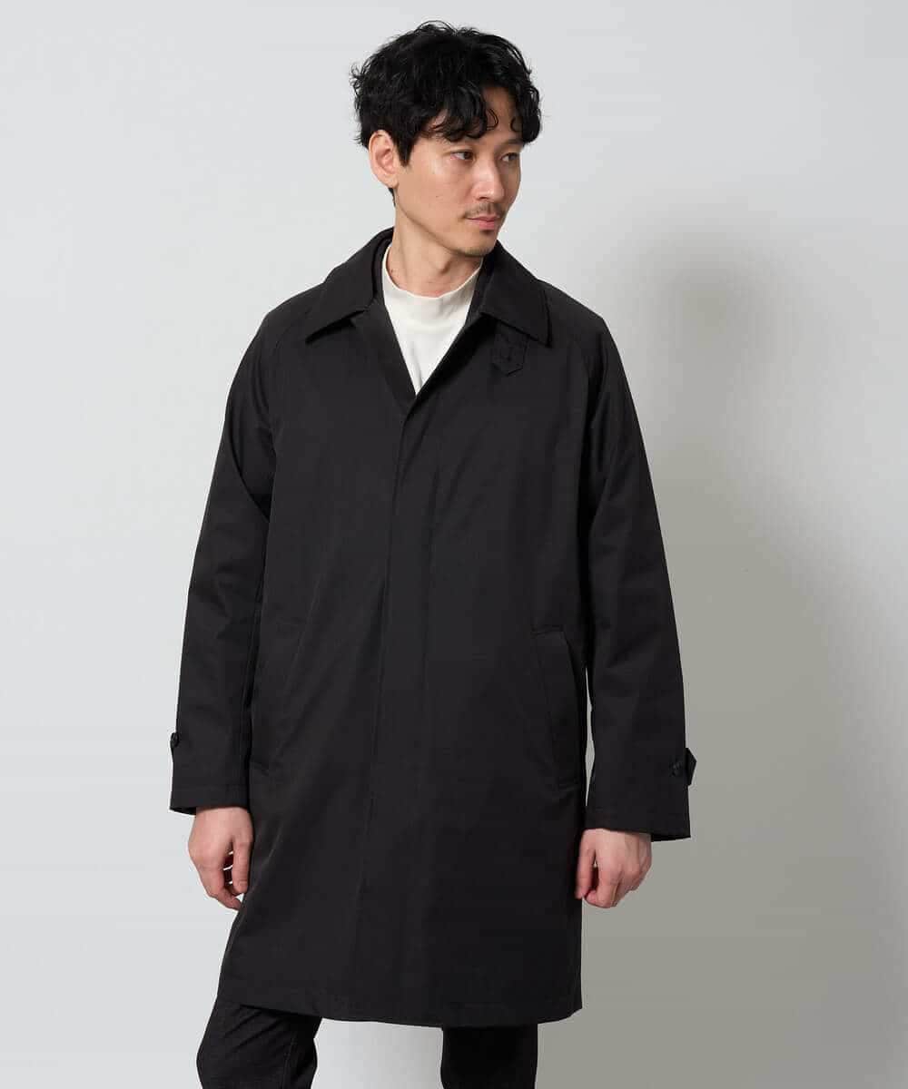 KHUAG30199 a.v.v MEN(アー・ヴェ・ヴェ) 【 830FPダウン / 軽量/  撥水 / 防風 】ライトスカイダウンステンカラーコート ブラック