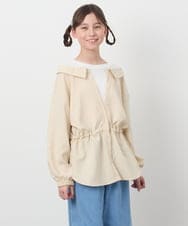 KJBEC41044 a.v.v KIDS(アー・ヴェ・ヴェ) [160]シャツレイヤードトップス ベージュ