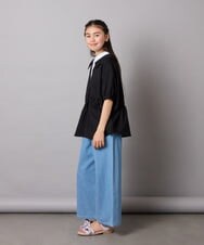 KJBFB03039 a.v.v KIDS(アー・ヴェ・ヴェ) [140-150]レイヤード風シャツブラウス グリーン