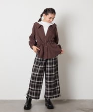 KJBJA31039 a.v.v KIDS(アー・ヴェ・ヴェ) 【セットアップ可能】[120-160]ブライトコールレイヤードフウブラウス ライトブルー