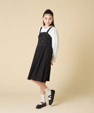 KJBLA40039 a.v.v KIDS(アー・ヴェ・ヴェ) [130-160]【結婚式/発表会】フリルカラーブラウス ホワイト