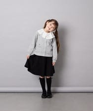 KJBLD04039 a.v.v KIDS(アー・ヴェ・ヴェ) [130-160]フリルブラウス ホワイト