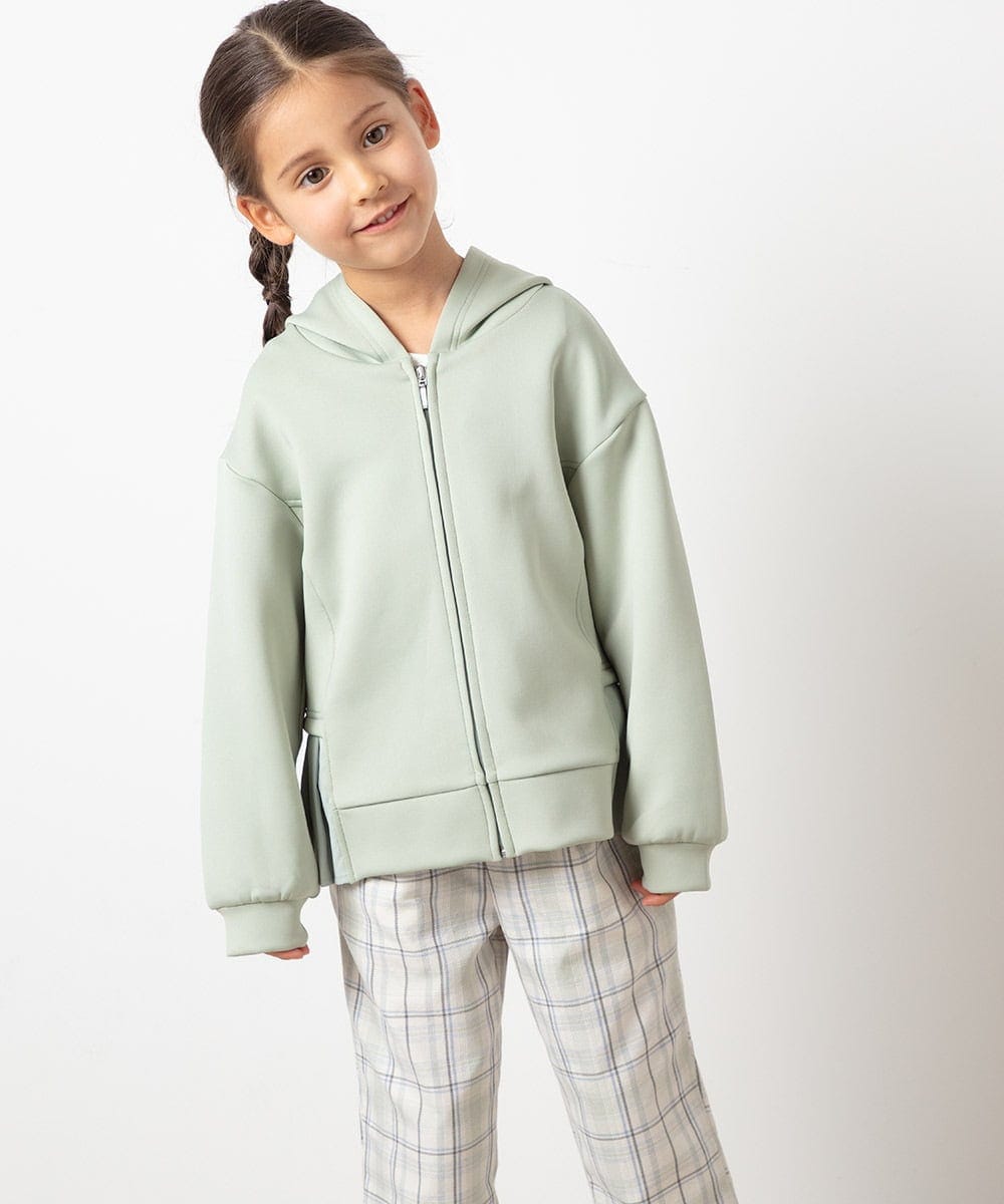 KJCES31034 a.v.v KIDS(アー・ヴェ・ヴェ) [110-130]バックプリーツダンボールパーカー ミント