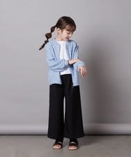 KJCFV41029 a.v.v KIDS(アー・ヴェ・ヴェ) [100-130]【UVカット】ボーダーJQカーデ ライトブルー