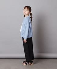 KJCFV41029 a.v.v KIDS(アー・ヴェ・ヴェ) [100-130]【UVカット】ボーダーJQカーデ ライトブルー