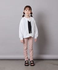 KJCFV41029 a.v.v KIDS(アー・ヴェ・ヴェ) [100-130]【UVカット】ボーダーJQカーデ ライトブルー
