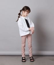 KJCFV41029 a.v.v KIDS(アー・ヴェ・ヴェ) [100-130]【UVカット】ボーダーJQカーデ ライトブルー