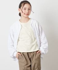 KJCFV41029 a.v.v KIDS(アー・ヴェ・ヴェ) [100-130]【UVカット】ボーダーJQカーデ ライトブルー