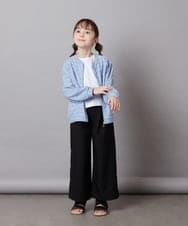 KJCFX41039 a.v.v KIDS(アー・ヴェ・ヴェ) [160]【UVカット】ボーダーJQカーデ ブラック