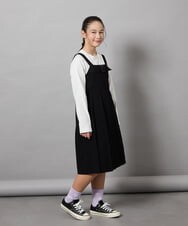 KJEEA32059 a.v.v KIDS(アー・ヴェ・ヴェ) [130]【結婚式/発表会】ベルテッドプリーツジャンスカ グレー
