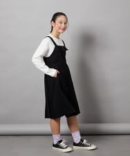 KJEEA32059 a.v.v KIDS(アー・ヴェ・ヴェ) [130]【結婚式/発表会】ベルテッドプリーツジャンスカ グレー