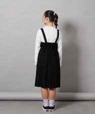 KJEEA32059 a.v.v KIDS(アー・ヴェ・ヴェ) [130]【結婚式/発表会】ベルテッドプリーツジャンスカ グレー